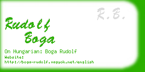 rudolf boga business card